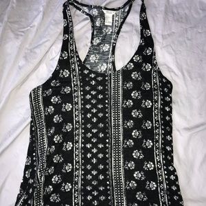 Black and White Forever 21 Tank Top